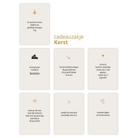 Cadeauzakje 'kerst' 5 st.