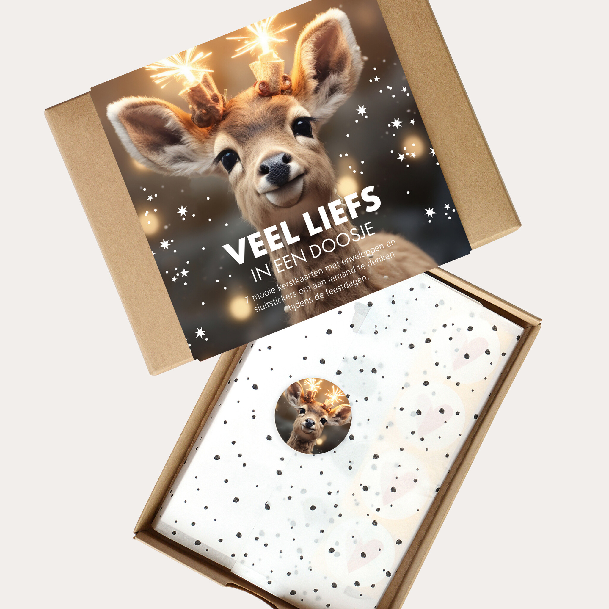 Kadodoosje wenskaarten 5 st.-1