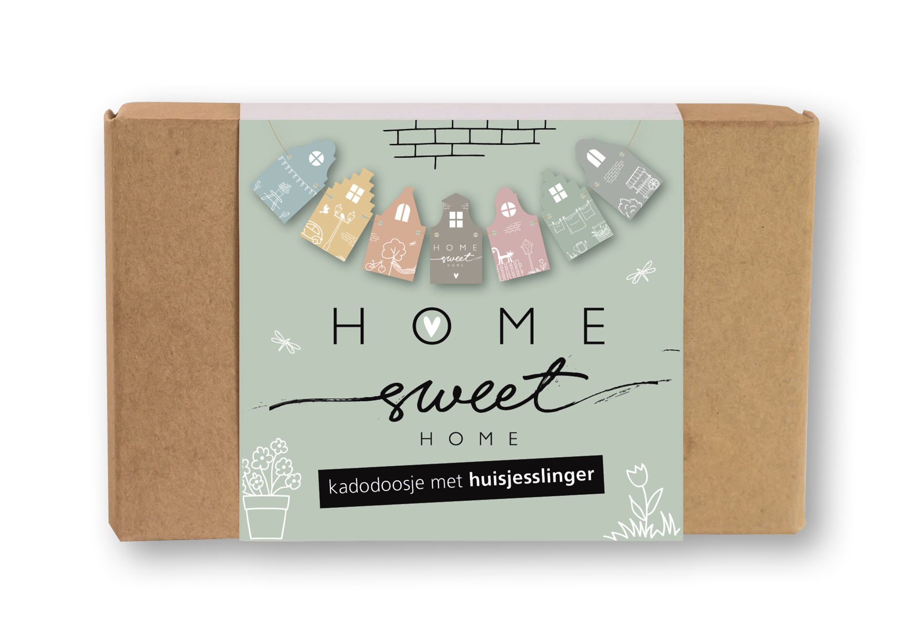 Doosje met huisjesslinger 5 st.-4