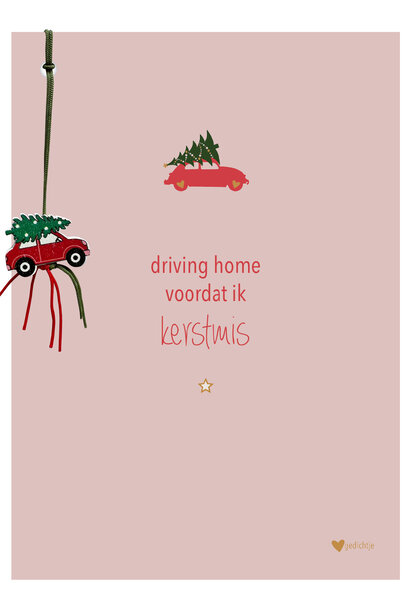 Postkaart incl. geluksbedel 3 st.