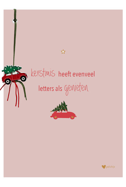 Postkaart incl. geluksbedel 3 st.