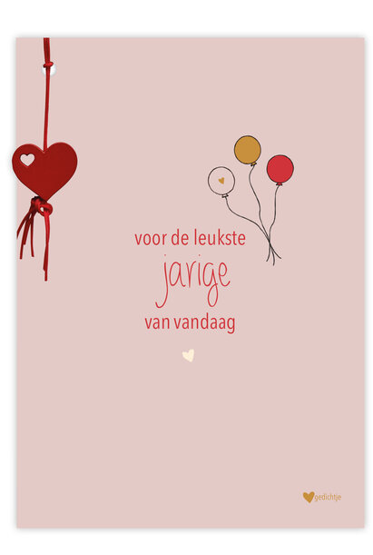 Postkaart incl. geluksbedel 3 st.