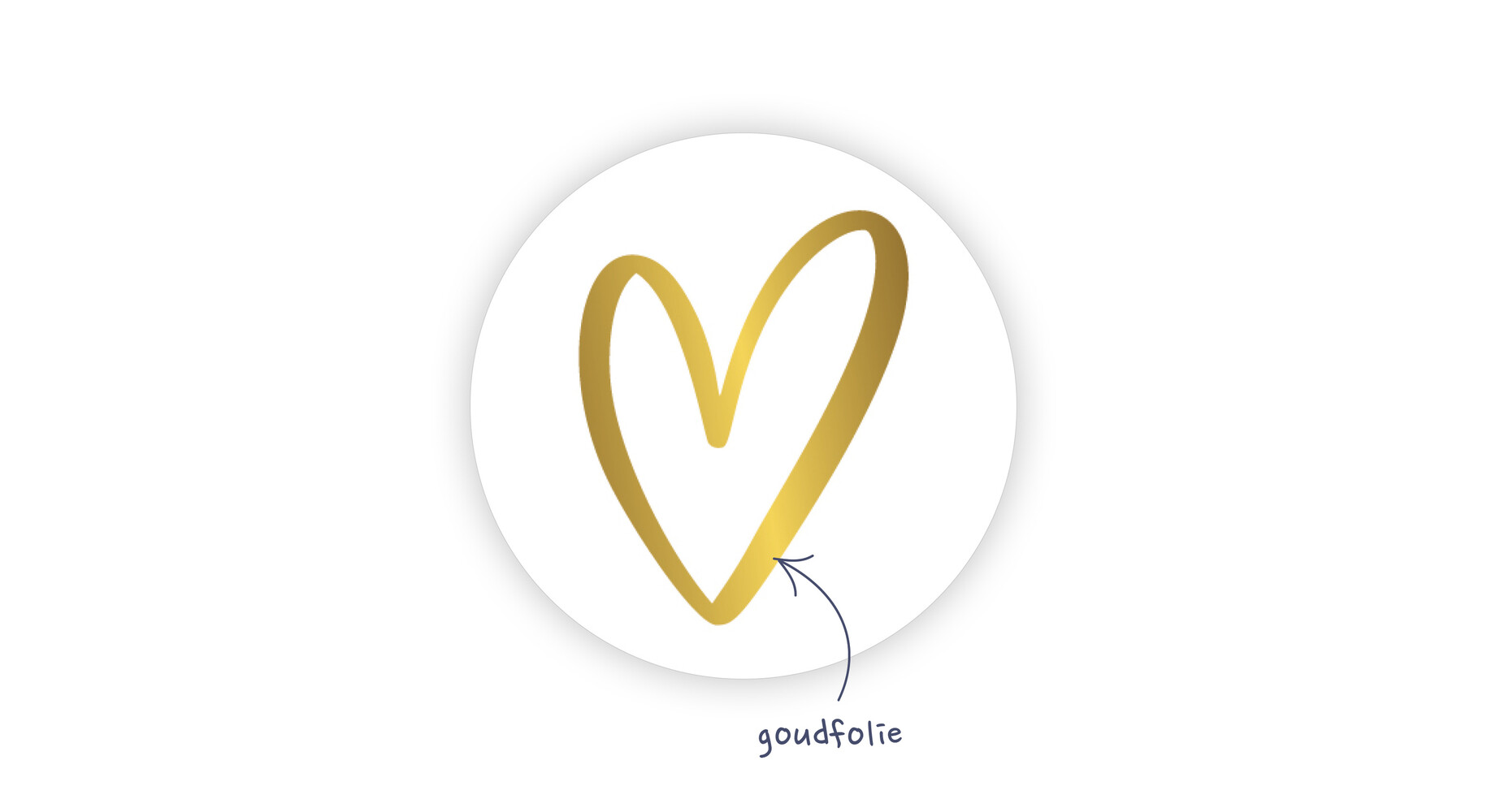 Etiketten rond foliedruk