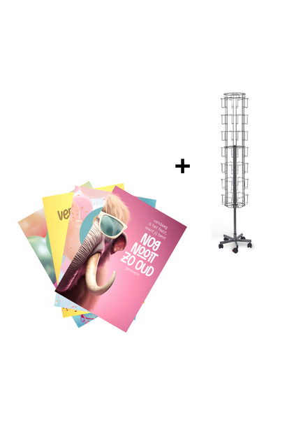 Vloerdisplay met serie 42 motieven