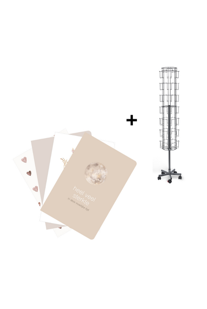 Vloerdisplay met serie 42 motieven