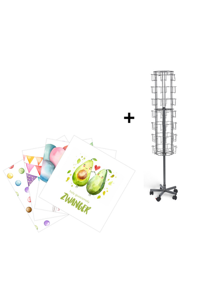 Vloerdisplay met serie 42 motieven