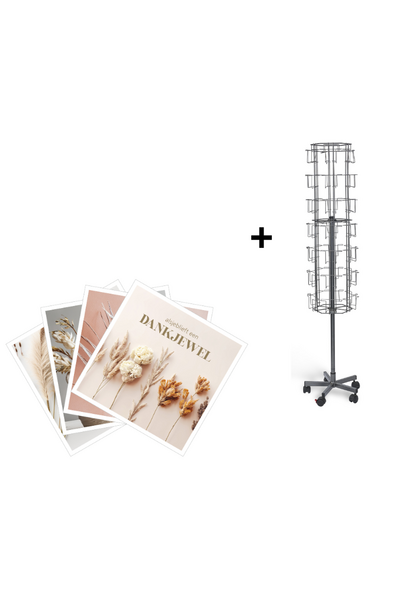 Vloerdisplay met serie 42 motieven