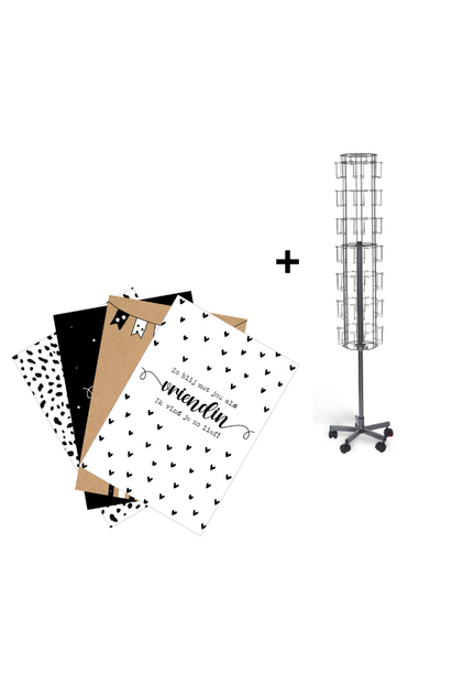 Vloerdisplay met serie 42 motieven