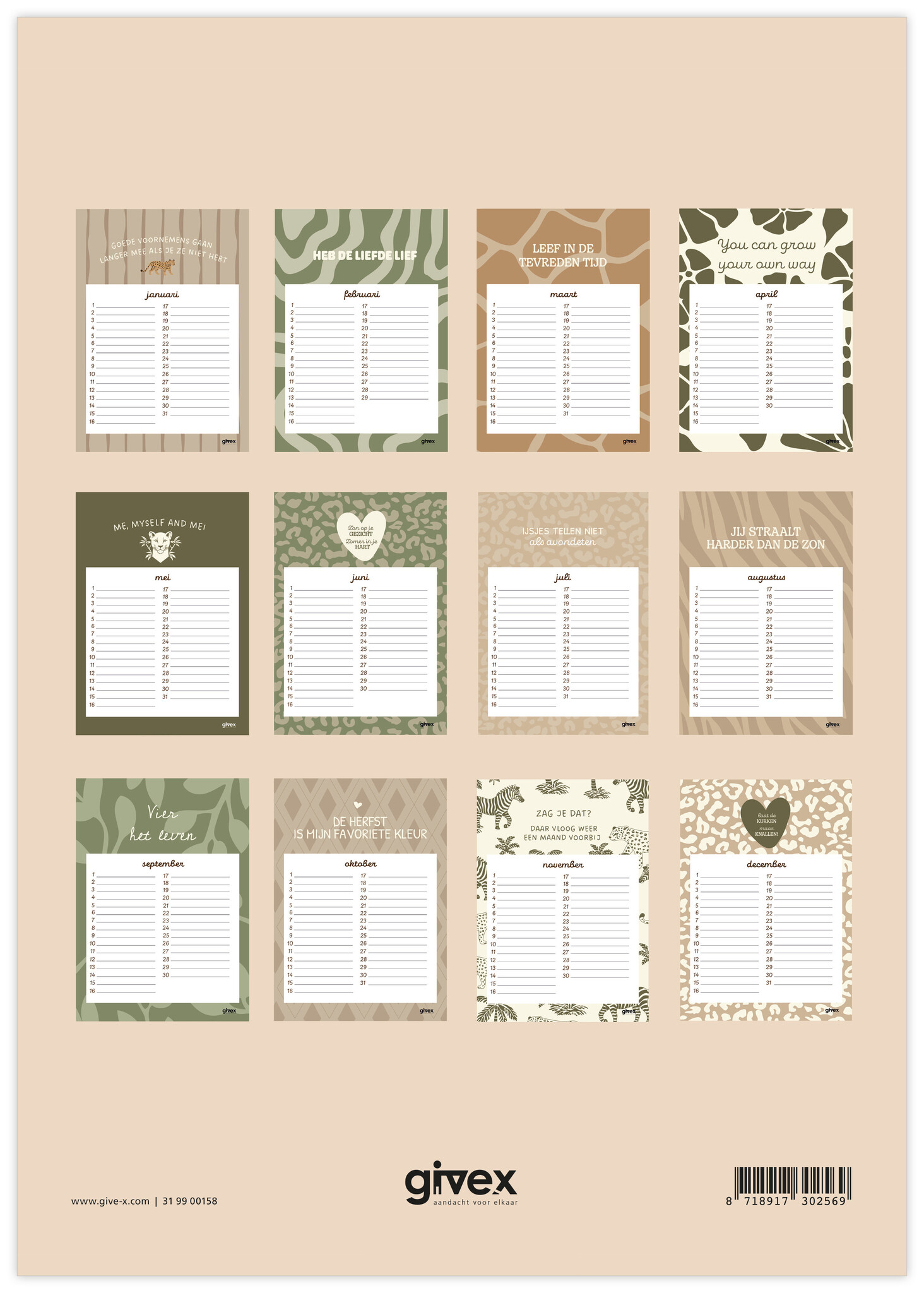 Kalender A4 ringband 5 st.-6