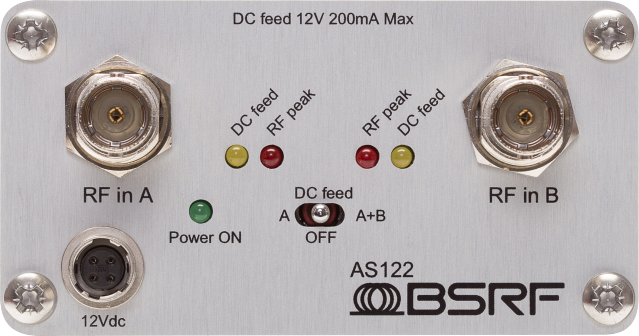 BSRF BSRF - AS-122 aktiver Zweikanal-Antennensplitter für den Einsatz in der Audiotasche