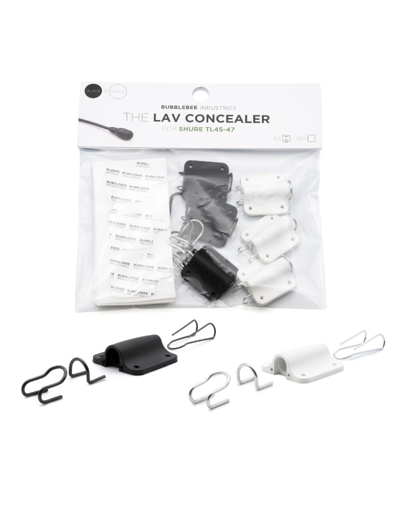 Bubblebee Industries The Lav Concealer for Shure Twinplex TL45-47 6-Pack