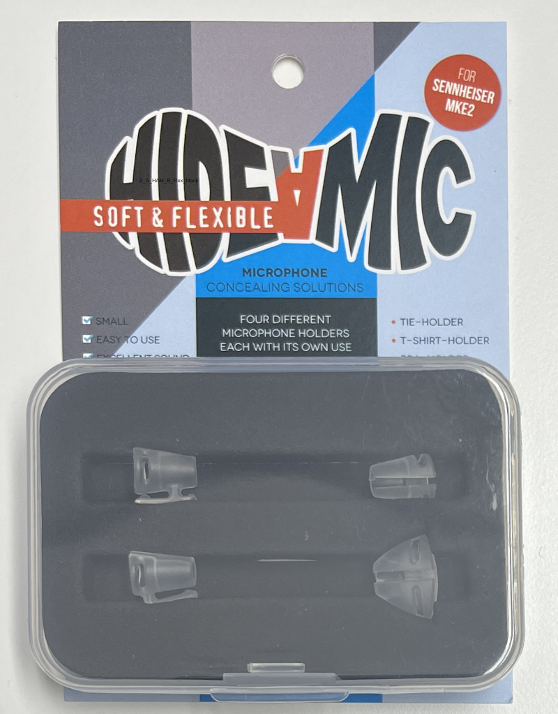 Hide-a-mic 4er-Set - Soft&Flexible Einbauhilfe für Sennheiser MKE 2