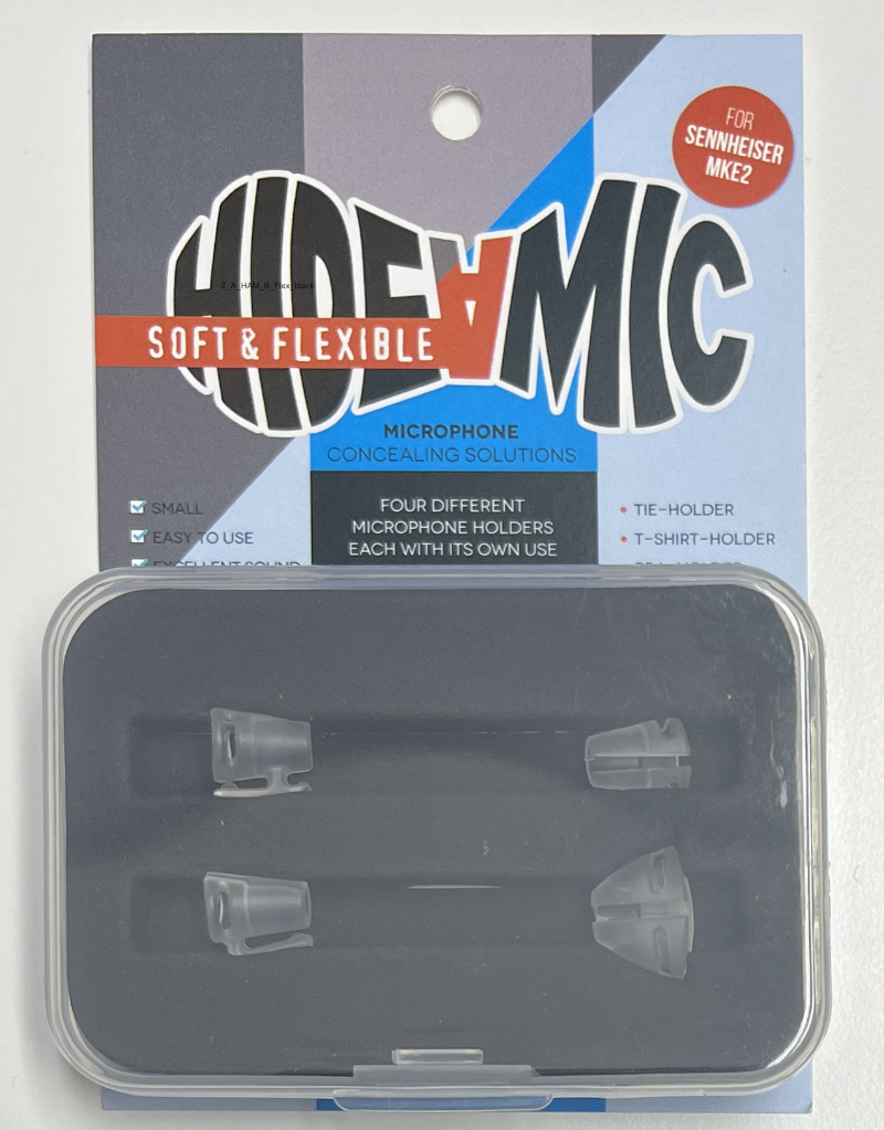 Hide-a-mic Hide-a-mic - 4er-Set - Soft&Flexible Einbauhilfe für Sennheiser MKE 2