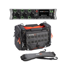 Sound Devices Bundle - Sound Devices 833 + K-Tek - Stingray Small-X Tasche