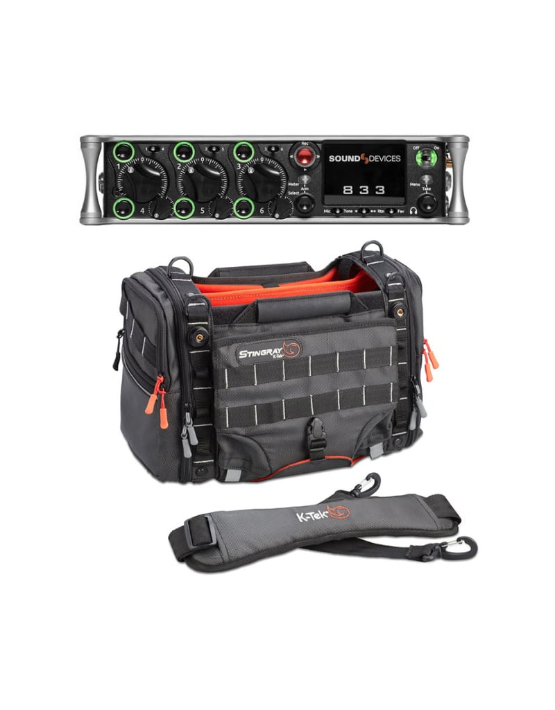 Bundle - Sound Devices 833 + K-Tek Stingray Small-X Tasche