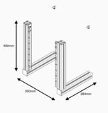Soundcart Front 8U Uprights Black Edition