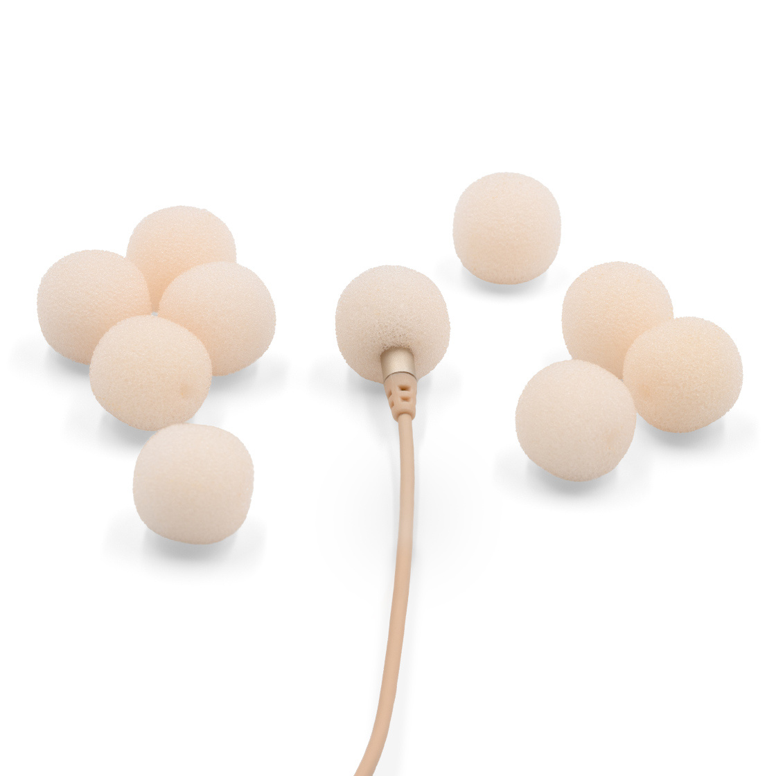 Bubblebee Industries The Microphone Foam für Lavalier Mics - Medium - 10-Pack