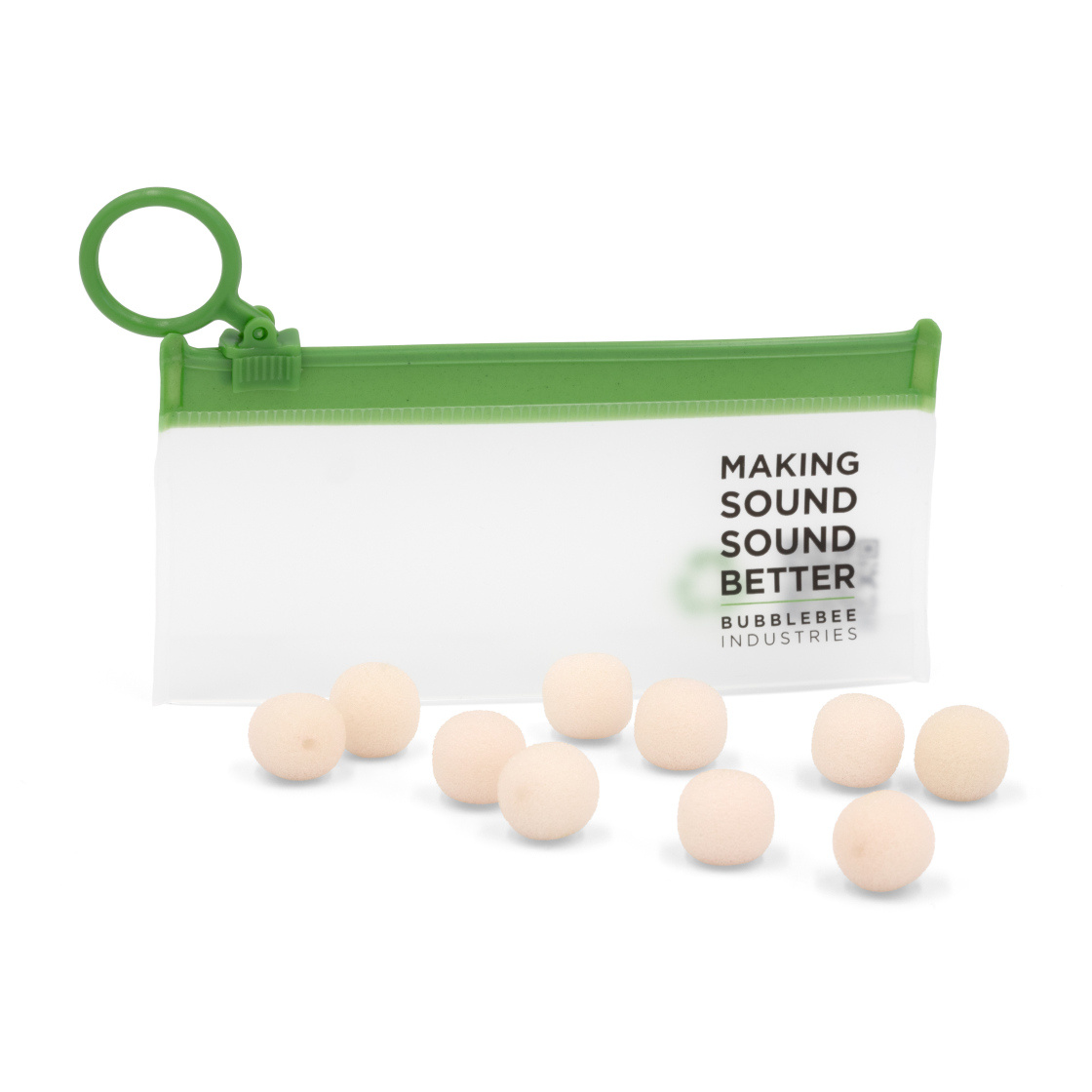 Bubblebee Industries The Microphone Foam für Lavalier Mics - Medium - 10-Pack