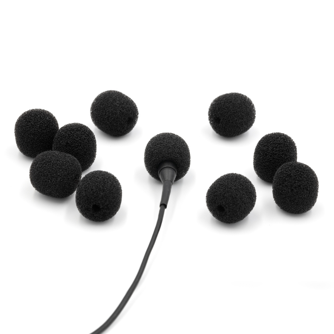 Bubblebee Industries The Microphone Foam für Lavalier Mics - Medium - 10-Pack