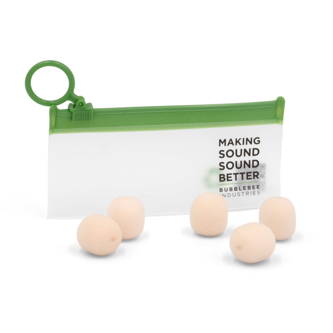 Bubblebee Industries The Microphone Foam für Lavalier Mics - Large - 5-Pack