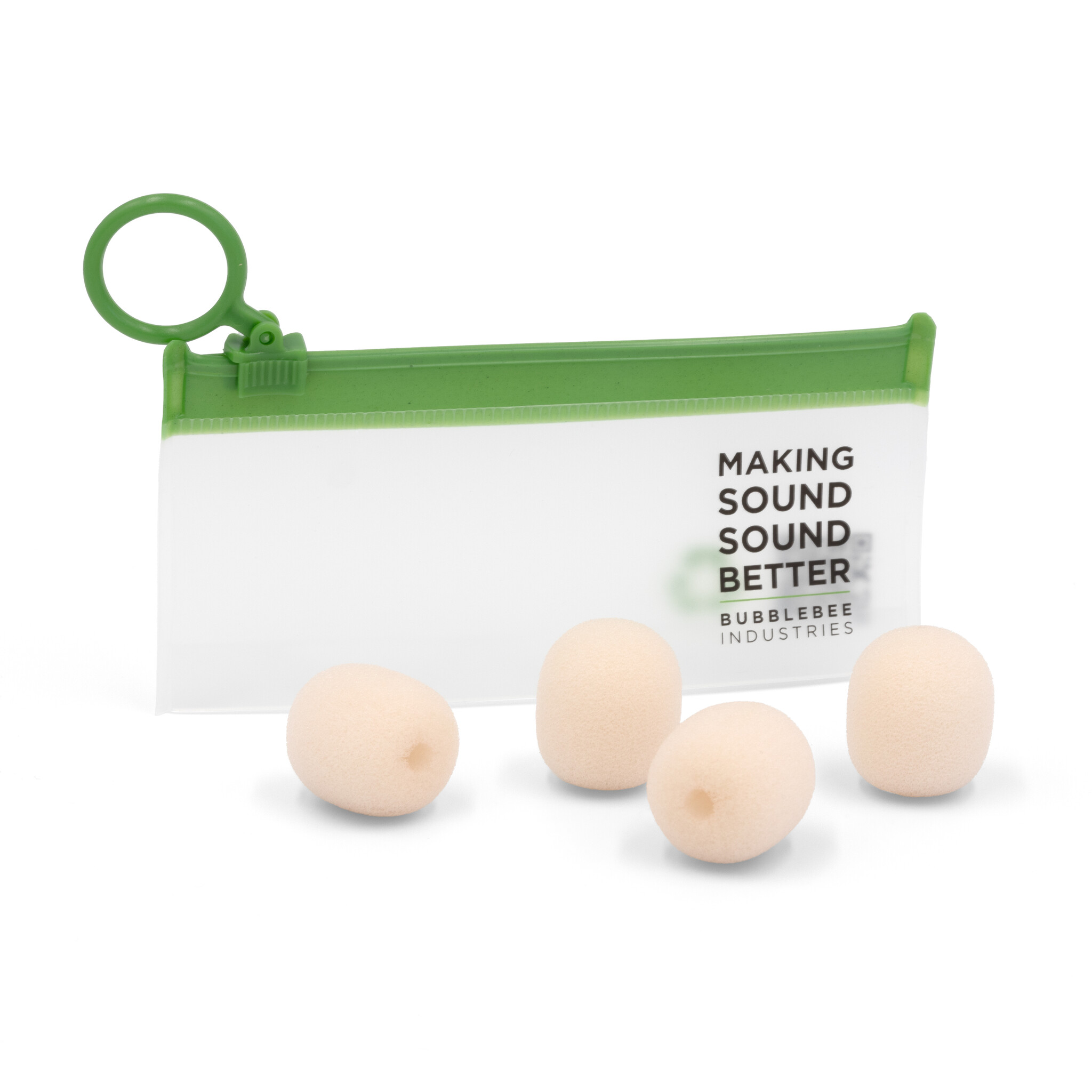 Bubblebee Industries The Microphone Foam für Lavalier Mics - XL - 4-Pack