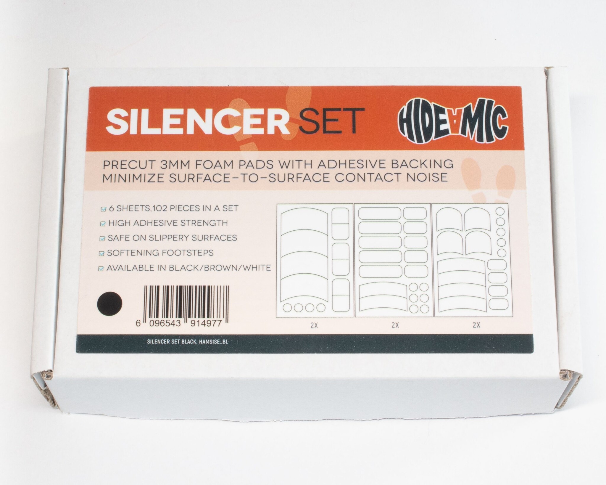 Hide-a-mic Silencer Set - Foam Pads