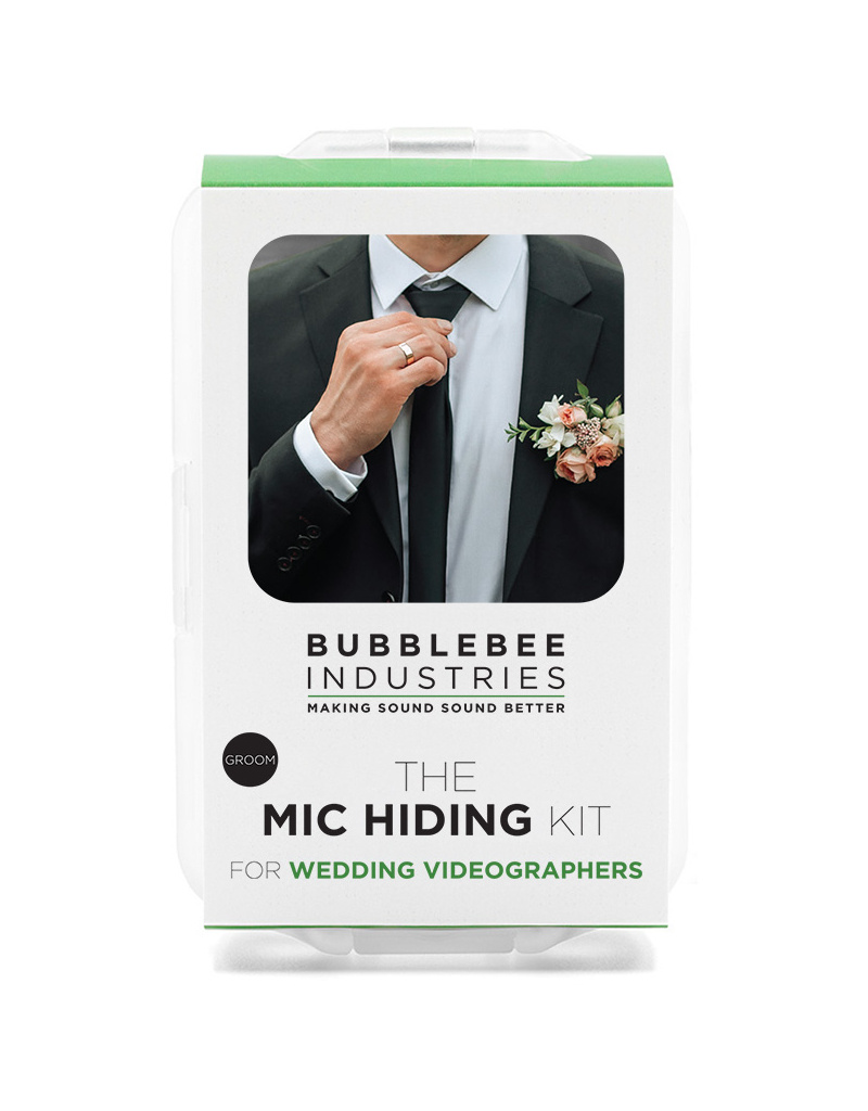 Bubblebee Industries The Groom Mic Hiding Kit for Wedding Videographers
