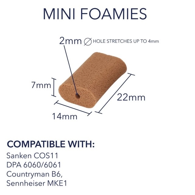 URSA Mini Foamies - Soft Mini Foam Mounts für Lavalier-Mikrofone