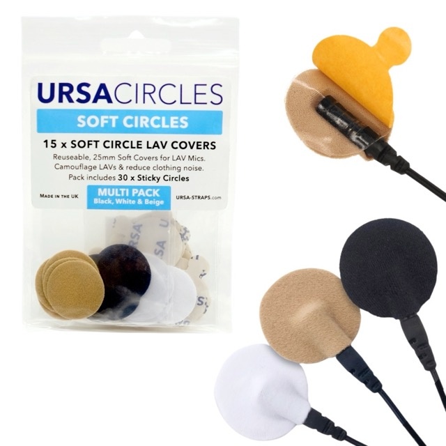 URSA Soft Circles Cover für Lavalier-Mikrofone - Multi Pack (15 Stück)