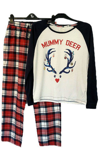 Kerst Pyjama Mummy Deer - Dames 