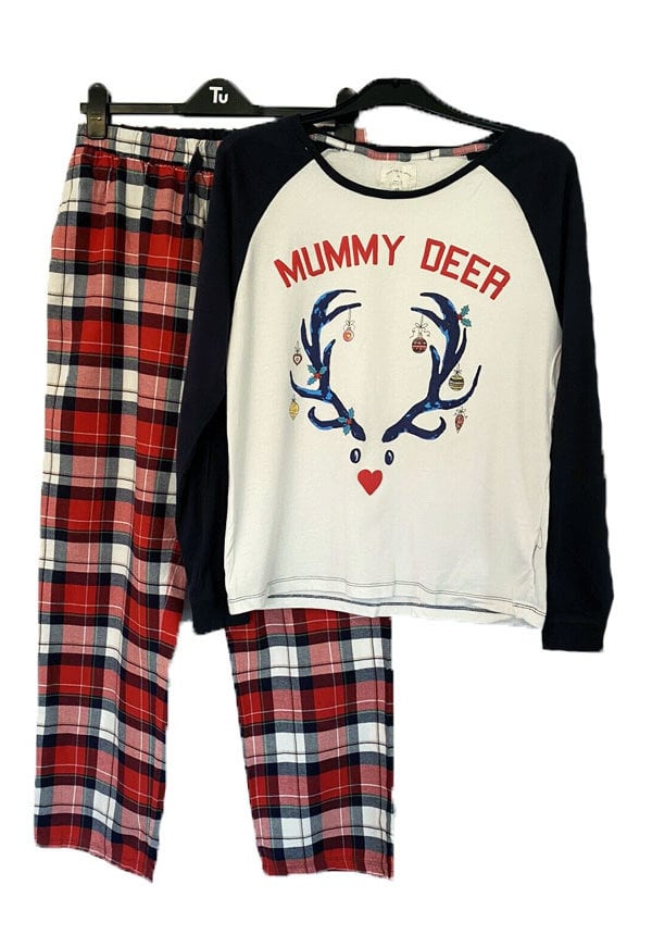 Kerst Pyjama Mummy Deer - Dames - Maat L