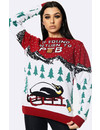 Kersttrui If Found Return Pub Pinguin Slee Rood - Unisex