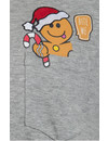 Kerst T-shirt Ginger Cookie Grijs - Heren