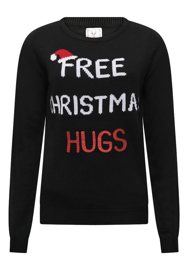Kersttrui Free Christmas Hugs - Dames