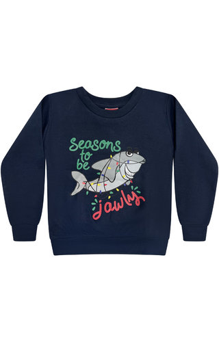 (128/134) Kersttrui Kersthaai - Jongens 