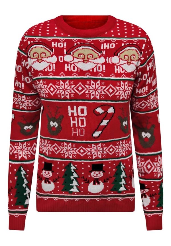 Kersttrui Noors Ho Ho Ho Rood - Unisex