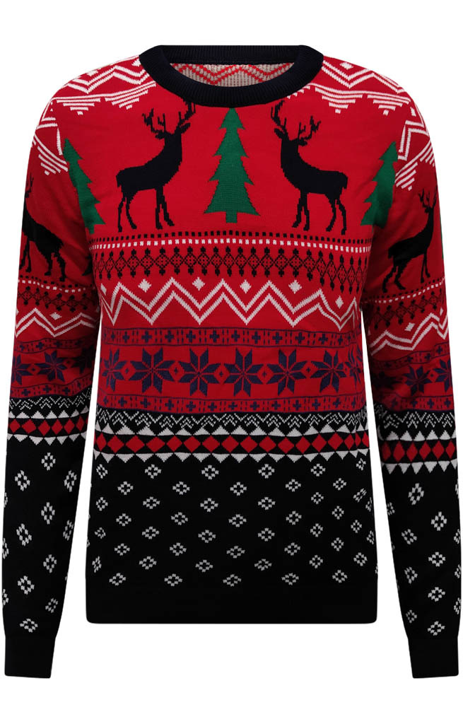 Noroze Kersttrui Uniseks Gebreide Retro Jaren 70 Stijl Acryl