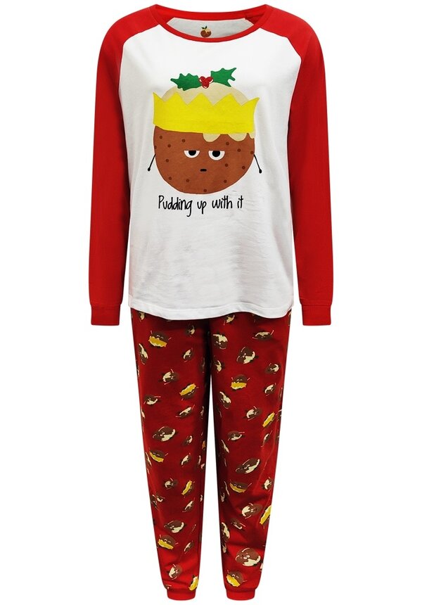 Kerst Pyjama Pudding Up With It - Dames