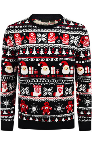 (Maat S) Kersttrui Noors Handschoen Kerstman Sok - Heren (Maat S) Kersttrui Noors Handschoen Kerstman Sok - Heren