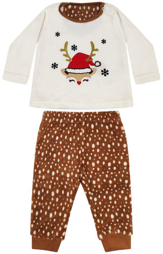 Kerstpakje Rendier Kerstmuts Wit - Baby's 