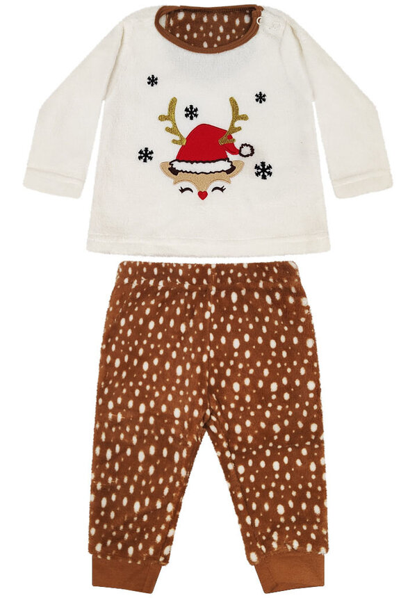 Kerstpakje Rendier Kerstmuts Wit - Baby's