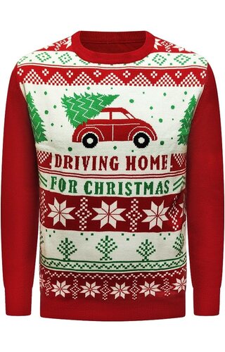 Kersttrui Driving Home For Christmas - Heren 
