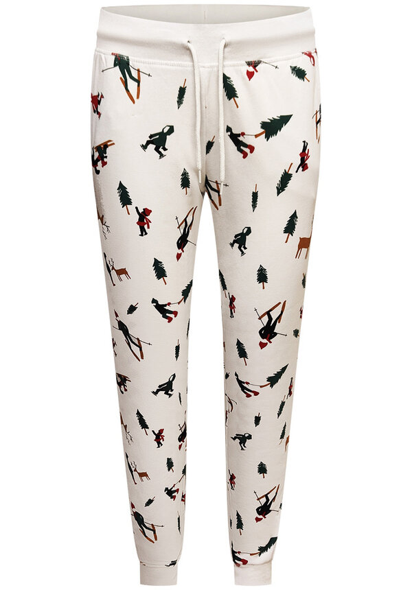 Kerst Broek Skiing Wit - Dames