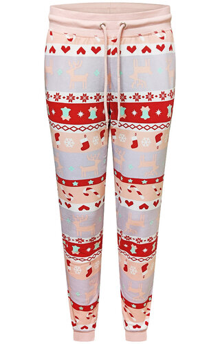Kerst Broek Noors Roze Rood - Dames 
