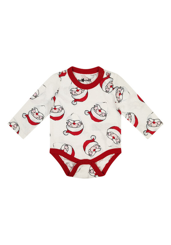 Kerst Romper Kerstmannen - Baby's