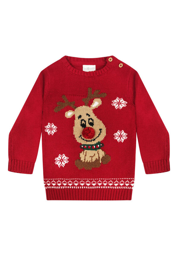 Kerstjurkje Rendier 3d Neus Rood - Baby's & Kind