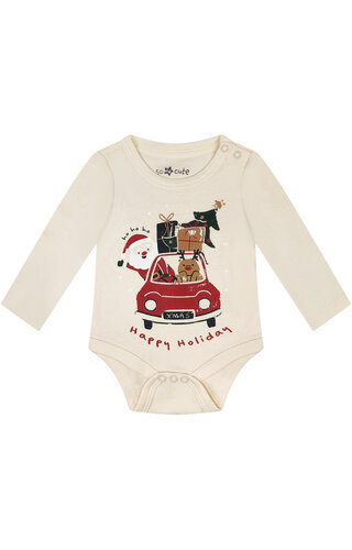 Kerst Romper Ho Ho Ho Happy Holidays - Baby's 