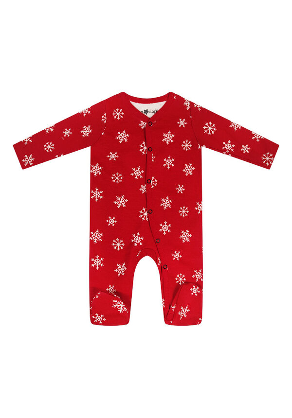 Kerst Boxpakje Sneeuwvlokjes Rood - Baby's