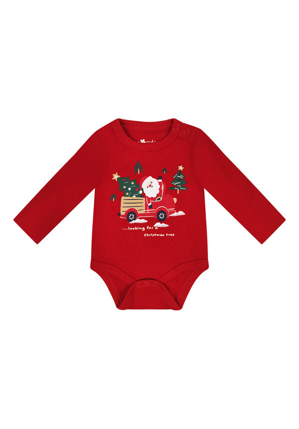 Kerst Romper Looking For A Christmas Tree Rood - Baby's