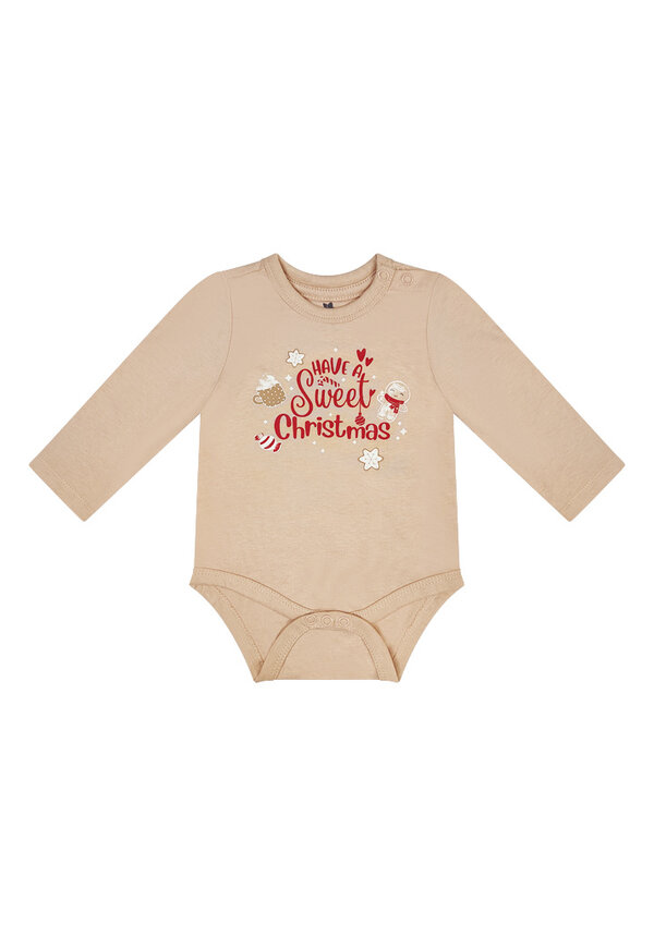 Kerst Romper Have A Sweet Christmas Beige - Baby's